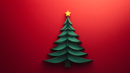 Obraz premium christmas, tree, holiday, decoration, celebration, christmas tree, xmas, winter, star, card, year, new, gift, season, illustration, december, green, design, vector, fir, merry, ornament, greeting, sym