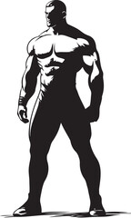 silhouette of a wrestler