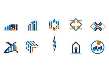Modern Business Logo Set