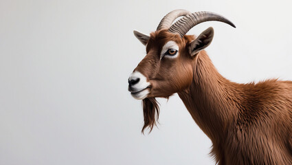 Obraz premium Brown Goat Portrait