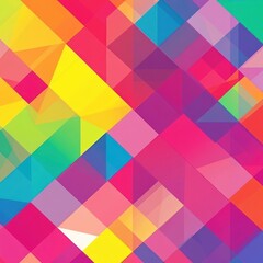 Colorful geometric abstract background, vibrant triangles, design texture, website banner