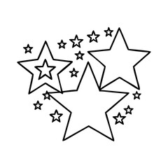 patriotic stars icon, patriotic stars line art - simple line art of patriotic stars, perfect for patriotic stars logos and icons