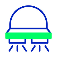 Stylized depiction of an unknown vehicle or equipment with a futuristic vibe