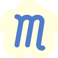 Ransom Letter M Collage Handdrawn Alphabet