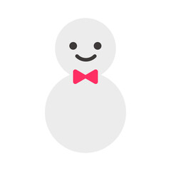 雪の天気予報アイコン：シンプルな雪だるま - Weather Forecast Icon: Simple Snowman