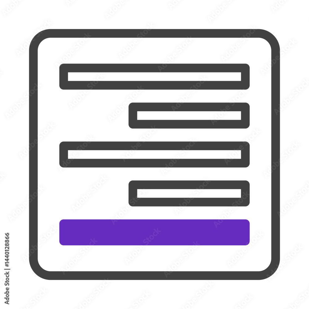 Poster structured digital content display within a modern interface design element