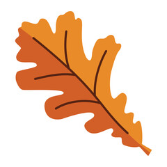 Obraz premium Oak Leaf Autumn Fall Color Element