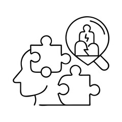 puzzle piece mental health awareness icon
