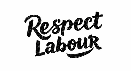 Respect Labour: Handwritten Typography Design
