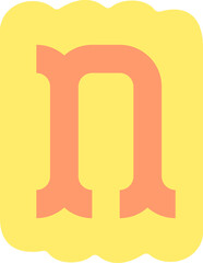 Ransom Letter N Collage Handdrawn Alphabet
