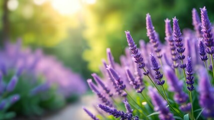 Obraz premium Tranquil Lavender and Jasmine Garden