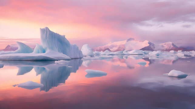 sunrise over the lake