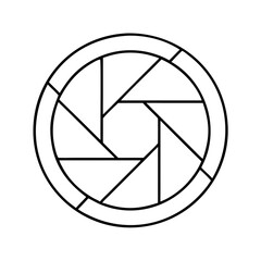 shutter icon, shutter line art - simple line art of shutter, perfect for shutter logos and icons