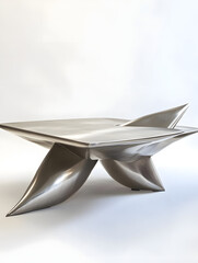 Sculptural Metal Table: Design Innovation