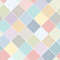 Pastel Diamond Tiles Seamless Background