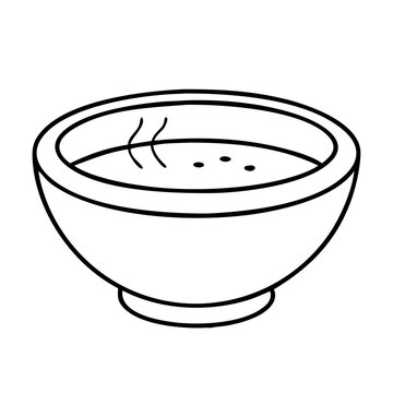 recommend clip art: soup bowl icon, soup bowl line art - simple line art of soup bowl, perfect for soup bowl logos and icons