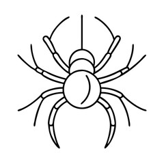 Obraz premium spider icon, spider line art - simple line art of spider, perfect for spider logos and icons