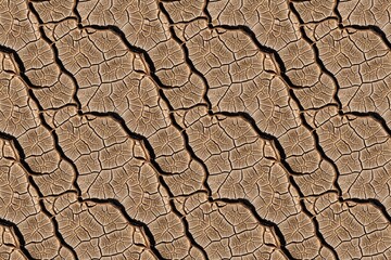 Seamless Dry Cracked Mud Texture