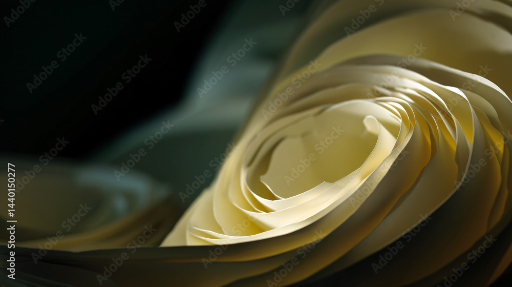 Poster artistic paper swirls studio digital art abstract background close-up design concepts