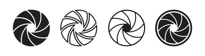 Set Camera lens signs 