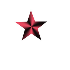 red star on white