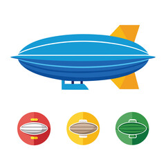 Zipliner set icon isolated on white background