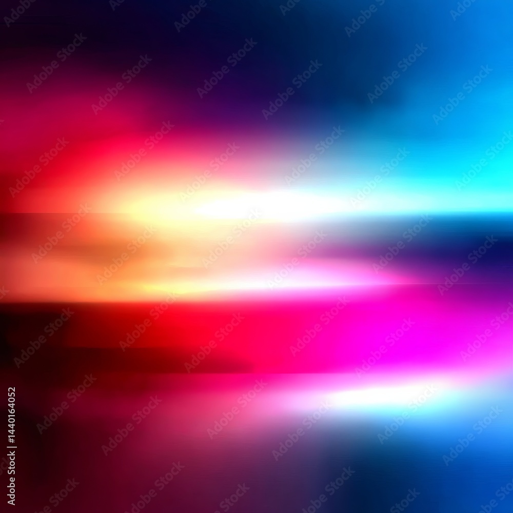 Fototapete Radiant Spectrum: An Abstract Fusion of Colors with Horizontal Motion Effect & Luminous Highlights for Digital Backgrounds.