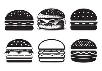 A Juicy Hamburger in Vector Art