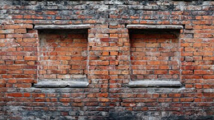 Naklejka premium Old Brick Firewall Structure
