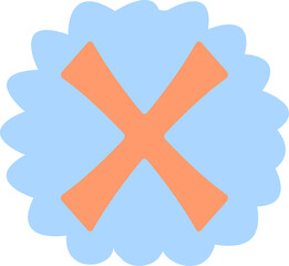 Ransom Letter X Collage Handdrawn Alphabet