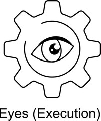 Eyes (Execution) Icon. Vector Design