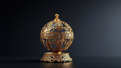Elegant Gold Sphere Display Mockup for Luxury Product Presentation