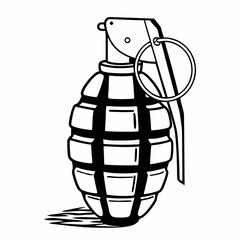 Realistic Military Hand Grenade | Model with Pin and Safety Lever