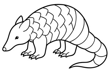 Graceful Pangolin Art