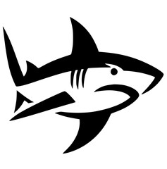 Shark silhouette vector design