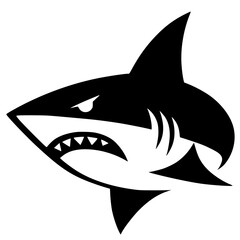 Shark logo silhouette