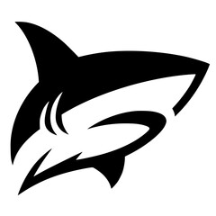 Shark sport logo silhouette