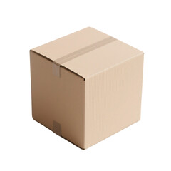 cardboard box isolated on white