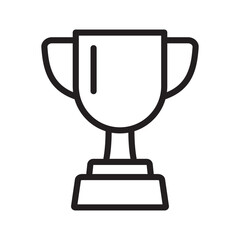 Trophy line icon. Trophy cup icon, victory cup icon.