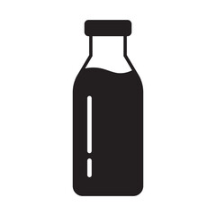 Bottle icon. Milk bottle icon. Milk jar icon.