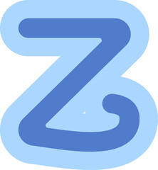 Ransom Letter Z Collage Handdrawn Alphabet
