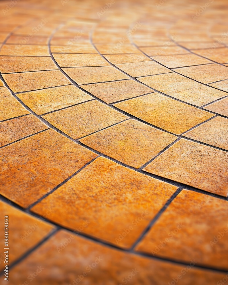 Poster elegant tiled floor showcasing a timeless design with intricate patterns and textures for any space