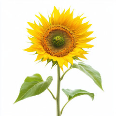 Fototapeta premium sunflower isolated on white background