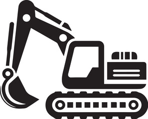 Excavator logo vector