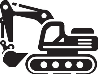 Excavator logo vector