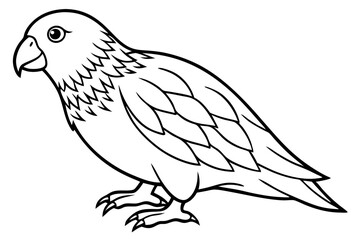 Kestrel Minimalist Line Art