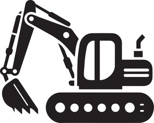 Excavator logo vector