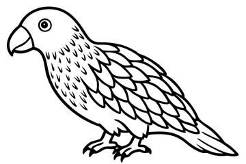 Kestrel Minimalist Line Art