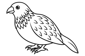 Kestrel Minimalist Line Art
