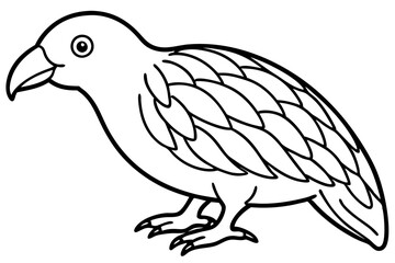 Kestrel Minimalist Line Art